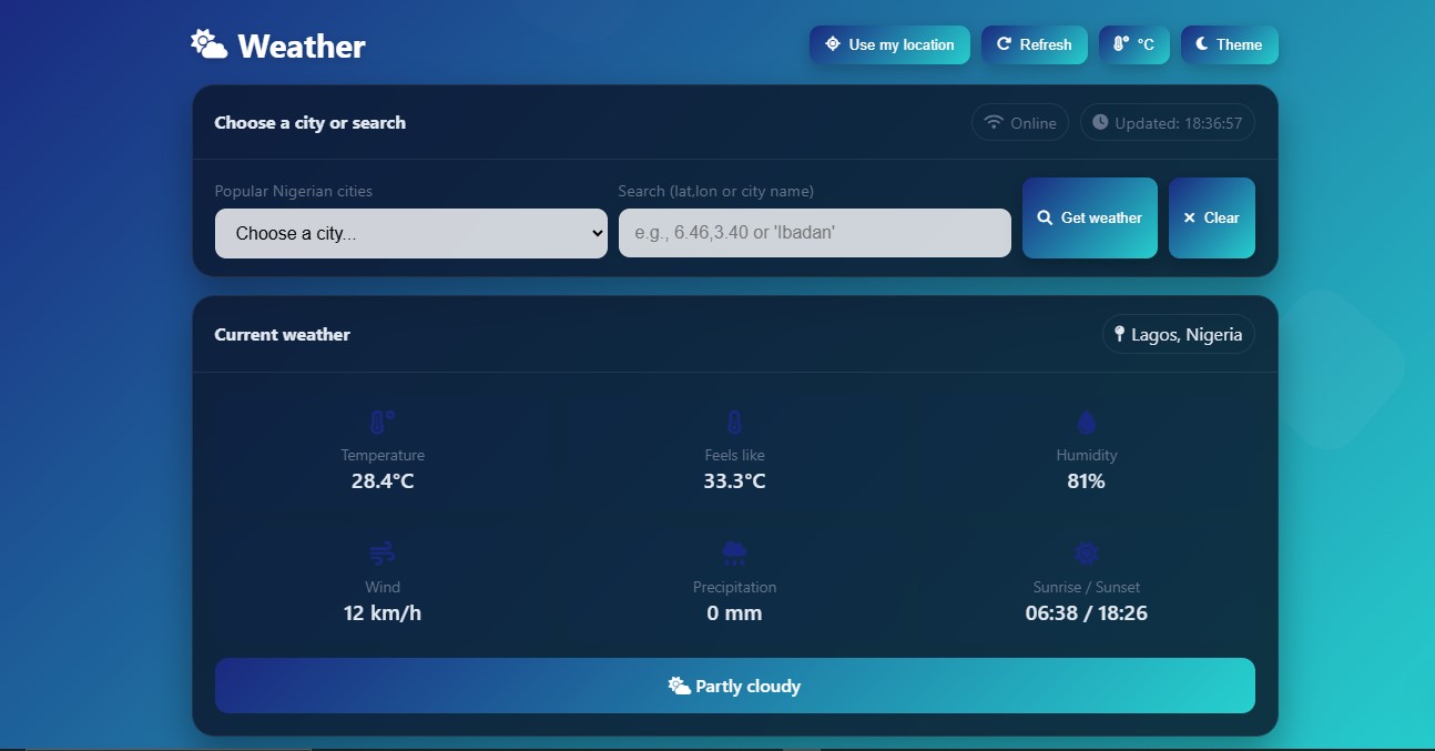 Weather Dashboard